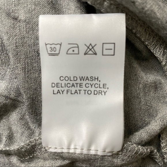 CHASER TOP TEE SHORT ELBOW SLEEVE BOAT NECK GRAY STRETCH Size XS - Picture 9 of 9